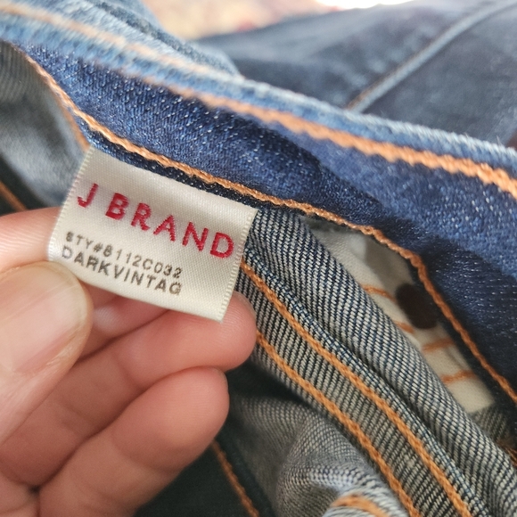 J Brand Stove Pipe Skinny Dark Vintage Jeans Women’s Size 27 - Picture 8 of 10
